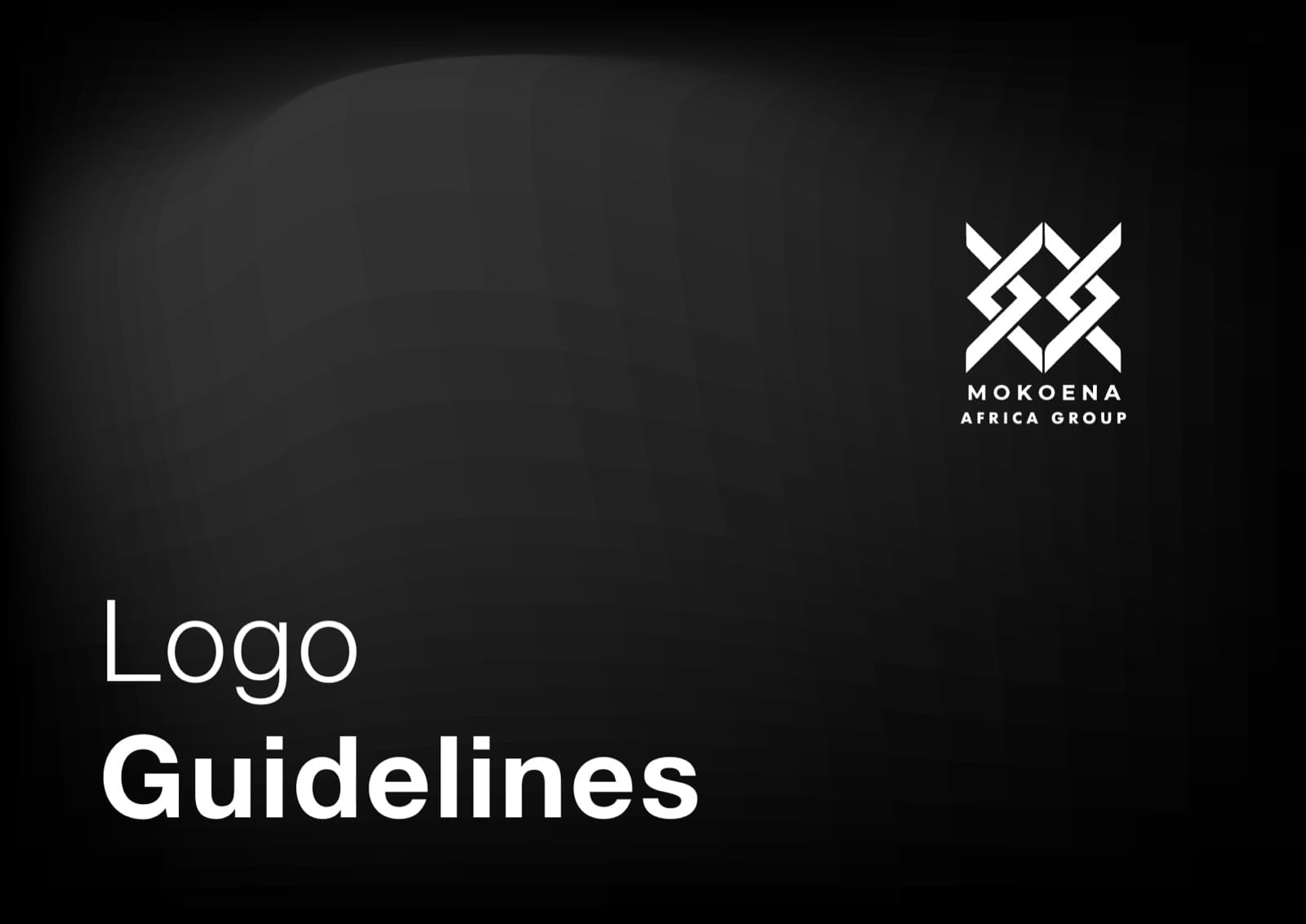 Mokoena Africa Group logo guidelines cover